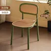Respaldo de Silla de Comedor Nuevo Ratán Plástico Silla Engrosada Hogar Apilable Taburete Apilable Restaurante de Alta Gama Banco Comercial