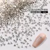 Nuevo Estilo Diamante Imitación K9 en Forma de Uña, Pedrería de Fondo Plano con Bordes Cortados, Decoraciones para Uñas Transparentes Blancas en Forma de Marquise y Rombo, Venta al por Mayor