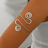 Nuevo Pulsera de Brazo de Alambre Geométrico Estilo Minimalista para Mosquiteros para Comercio Transfronterizo, Pulsera de Brazo Personalizada de Alambre Espiral Retorcido