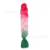 Fibra química de tres colores, cuatro colores, cinco colores, degradado, seda de alta temperatura, trenza grande, trenza jumbo, trenza burbuja, material para trenzas de cabello