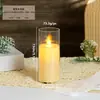 Vela LED Recargable 220V con Oscilación Digital, Luz Ambiental Romántica Cálida Creativa para Boda, Bar, Fiesta