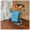 Elegante Mini Bolso Cruzado Tejido para Teléfono para Mujer, Nuevo Verano 2026 Bolso de Hombro Sencillo y Ligero