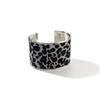 Pulsera abierta de moda con estampado de leopardo salvaje, diseño transfronterizo europeo y americano para Instagram