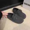 Zapatos Birkenstock de Suela Gruesa, que Aumentan la Altura, Forrados de Borrego para Invierno para Mujer, Nuevo Modelo 2026, Piel Genuina, Completamente Cerrados, Impresionantes Zapatos Birkenstock para Mujer con Estampado de Leopardo