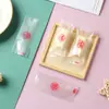 Bolsa de empaque para turrón y toffee DIY serie Año Nuevo, bolsa para galletas de repostería, bolsa de plástico con cierre hermético para pastel de leche, jujube de leche