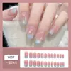Unhas Usáveis Feitas à Mão Atacado Xiaohongshu Douyin Venda Quente Diamante Borboleta Coração High-End Nail Art Unhas Usáveis 24 Peças