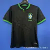Venta al por mayor transfronteriza de camisetas de fútbol de edición especial brasileña, uniformes de entrenamiento de estilo antiguo (local y visitante), ropa deportiva transpirable de manga corta para verano