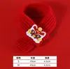 Cachecol de Gato e Cachorro Ano Novo Acessórios para Pets Cachecol Decorativo Vermelho Fofo Lã Quente Tricotado Filhote Festivo