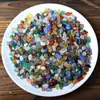 Grava de Cristal Natural del Mar de China Oriental, Blanca, Rosa, Morada, Amarilla, Verde, Roja, Piedra Desmagnetizante, Fluorita, Ágata, Piedra Cruda de Partícula Pequeña