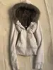 Cárdigan con capucha bordado de letras transfronterizo europeo y americano para otoño e invierno, chaqueta sudadera, nuevo estilo vintage ajustado a la cintura