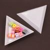 Accesorios de Joyería DIY Caja de Material con Cuentas Plato Triangular de Cuentas 7.4cm Plato de Cuentas de Arroz Pintura de Diamantes