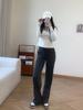 ¡L*U! Conjunto de Dos Piezas para Mujer: Chaqueta Elástica Ajustada de Manga Larga con Cuello Alto y Cremallera para Correr y Fitness, Pantalones de Yoga de Cintura Alta y Pierna Ancha con Cordón