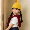 Bonito Patito Sombrero de Punto para Niños Otoño Invierno Bebé Cálido Sombrero de Lana Cortavientos Protección para Orejas Sombrero Unisex Moderno