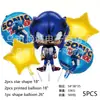 Explosões de comércio exterior novo traje de balão de filme de alumínio de desenho animado suprimentos de decoração para festa de aniversário 5 peças balão de folha de alumínio com cartão
