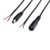 Cable de alimentación conector macho y hembra DC5521 5525 al por mayor, cargador de batería, adaptador de corriente, extensión, cable CC