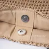 Nova Bolsa de Palha Trançada Estilo Ins Bolsa de Ombro Bolsa de Mão Bolsa Tote Bolsa de Praia Feminina Bolsa Trançada Bolsa de Ombro para Sobrancelha