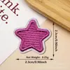 Patches de Tecido Bordados com Estrelas de Cinco Pontas, Estrelas com Adesivo Termofusível, Etiquetas de Tecido para Roupas, Patches Bordados Decorativos, Acessórios para Sapatos e Meias, Adesivos de Patch Coloridos