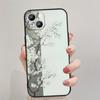 Adecuado para iPhone 15 nueva pintura de tinta flores hermosa funda para teléfono móvil