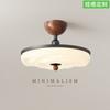 [Wow] Lámpara de Techo Simple Estilo Crema Medieval Candelabro con Veta de Madera de Nogal Lámpara Retro Americana de Espectro Completo para Protección Ocular
