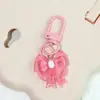 Chaveiro de Laço Colorido para Mulheres, Chaveiro Fofo Estilo Ins, Pingente DIY, Decoração de Bolsa, Decoração de Fone de Ouvido