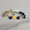 Montado na Placa Espaço Grande Feijão Silicone Pesca Marítima Oxford Borracha Luminosa Cilíndrico Azeitona Conjunto de Atilhos Espaço Feijão Acessórios