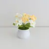 Día del Maestro Maceta Tejida Flor Artificial Acabados Adornos Decoración Hogar Amigos Mejor Amigo Regalos Regalo Flores en Maceta