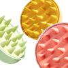 Cepillo para Champú Wanmei No Daña el Cabello, Cepillo de Silicona de Mano para Champú para Uso en Seco y Húmedo, Cepillo de Masaje para Bebé Portátil Multicolor
