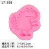 Forma de Silicone para Decoração de Bolo Flip Formato Dinossauro DIY Animal Dinossauro Chocolate Assar Gota Cola Argila Molde
