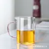 Juego de Vasos de Vidrio de Borosilicato para el Hogar Sala de Estar Vaso de Agua Vaso de Jugo Vaso Pequeño para Té de Burbujas Vaso con Asa de Colores Vaso para Beber