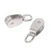 Polea Sencilla de Acero Inoxidable Polea Elevadora Polea de Grúa Polea para Cable de Acero Rueda de Tracción Polea Sencilla de Acero Inoxidable
