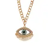 Conjunto de Joyería de Pulsera y Collar Ojo del Diablo Retro Europeo y Americano Collar Ojo Turco Azul para Mujeres
