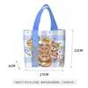Nova Moda Desenho Animado Bolsa de Lona Grossa Bolsa de Ombro Bolsa de Estudante Bolsa de Armazenamento para Viagem de Primavera Bolsa de Lona Ins