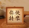 Luminária Noturna Caligrafia Porta-Retrato Suporte de Exibição Quarto Luminária de Cabeceira Luz de Ambiente LED Presente Criativo de Aniversário DIY Porta-Retrato Atacado
