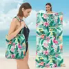 Mochila Portátil para Toalla de Playa Plegable, Bolsa de Almacenamiento Portátil para Toallas de Baño, Bolsa Esencial para Toallas para Actividades Acuáticas, Dos en Uno