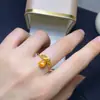 Anillo Fanta Natural, Piedra Desnuda de Alta Claridad Tamaño 5*8mm, Finamente Elaborado e Incrustado en Plata de Ley 925.