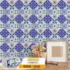 Pegatinas Retro Bohemias Autoadhesivas Impermeables y a Prueba de Moho Pegatinas de Pared Decoración de Renovación de Paredes de Dormitorio Papel Tapiz Ecológico