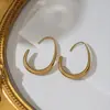Pendientes Colgantes Lineales de Titanio con Forma de Gota de Agua Transfronterizos para Mujer, Diseño de Nicho, Geométricos, Simples, No se Desvanecen, Pendientes Estilo Ins