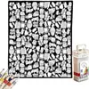 Manta Kaelidoras DIY para Colorir para Adultos, 50X60 Polegadas Velve