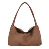 Bolsa de mão retrô transfronteiriça para mulheres 2026 novo modelo simples de camurça para o dia a dia com alça de ombro bolsa tote vintage fashion