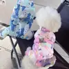 Urso de pelúcia cachorro de pelúcia roupas para cachorro roupas de outono e inverno roupas de quatro patas roupas de algodão espessadas proteção da barriga quente
