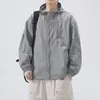Ropa con Protección Solar para Hombre Verano Nuevo Estilo Ligera y Delgada Sensación de Hielo Transpirable con Capucha Ropa con Protección Solar para Hombre y Mujer Ocio al Aire Libre Ropa para la Piel Chaqueta