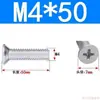 Tornillos de Cabeza Avellanada de Cruz Acero al Carbono Galvanizado Tornillos de Cabeza Plana M3M4M5M6 Fijaciones Multiespecificación Venta al por mayor en stock
