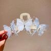 Pinza para el Cabello Grande de Mariposa con Pedrería Súper Hada para Mujer 2026 Nuevo Estilo Pinza de Alto Grado Pinza de Tiburón para la Parte Posterior de la Cabeza Accesorio para el Cabello