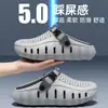 2026 Nuevos Zapatos de Verano con Suela Gruesa y Agujeros para Hombre Ropa de Exterior Suela Suave y Blandita Antideslizantes Resistentes a Olores Chanclas de Playa Cerradas