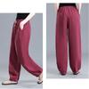 Pantalones harén de algodón de cintura alta para mujer, de talla grande, holgados, con temperamento regordete, estilo occidental, para ocio, antiedad, de color sólido, para primavera y verano, comercio exterior al por mayor