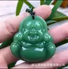 Cadena de Suéter Estilo Étnico Guanyin Buda de Imitación Jade Verde, Colgante Pixiu Atractor de Fortuna, Collar Versátil para Todas las Estaciones, Estilos Mixtos, Venta al por Mayor de Fábrica