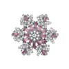 Nuevo Broche Creativo de Copo de Nieve Giratorio, Broche Tridimensional de Gama Alta, Accesorios Elegantes para Pines de Traje y Abrigo al por Mayor