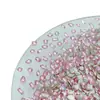 Joyería Rosa de Fondo Plano, Biselada, Ultra Brillante, Forma de Gota de Agua, Estilo Nuevo para Uñas con Acabado de Corte Natural de Alta Gama