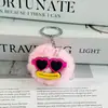 Chaveiro PomPom Fofo Engraçado Pingente Boca de Salsicha Feia Fofa Engraçada Par Melhor Amigo Bolsa de Estudante Pingente Lote