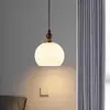Lámpara de araña para mesita de noche de dormitorio estilo mid-century francés, color nogal, diseño floral creativo vintage, luminaria principal para dormitorio que protege los ojos